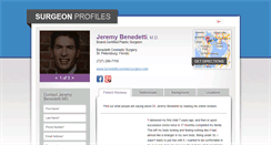 Desktop Screenshot of drjeremybenedetti.com